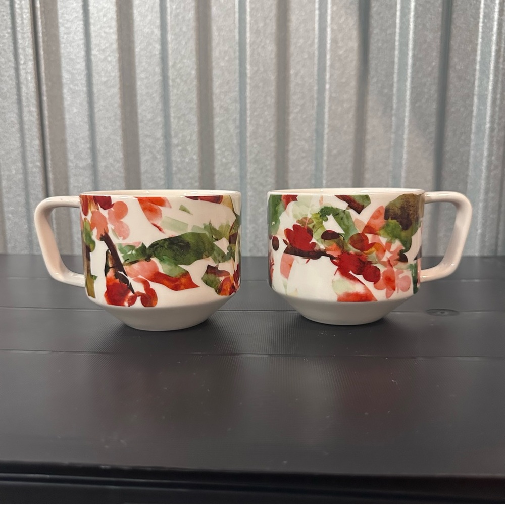 Set Of Two Starbucks Artisan Series 02/08 Story Of Growth Cherry Blossom 12 Oz